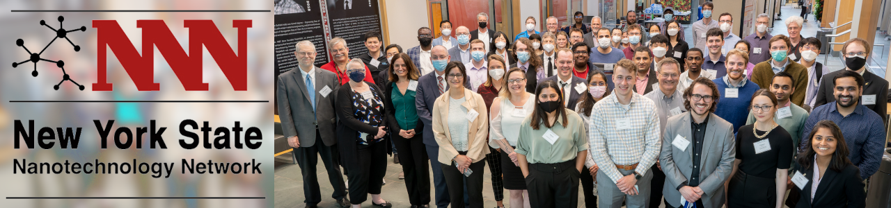 NNN Logo along with a group photo of 2022 NY Nanotech Syposium Poster Session Participants