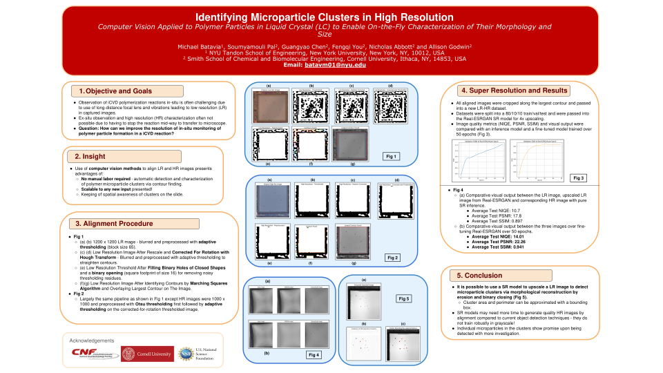 Identifying Microparticle Clusters in High Resolution