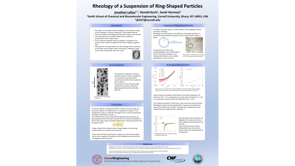 Rheology of a Suspension of Ring-Shaped Particles